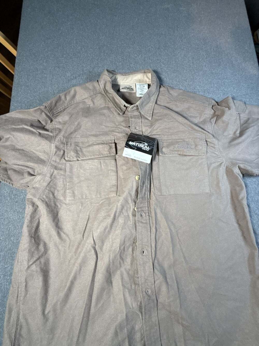 Natural Gear Kodiak Trail Shirt Men's 2XL Tan Button Down Outdoor Utility Shirt